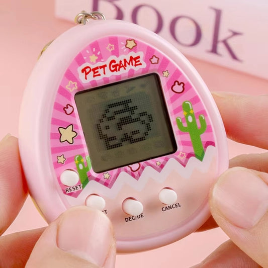 Electronic Pet Game Toy Feed Genie Nostalgic Virtual Cyber Digital Game Keychain Toy For Kids, Style: Chick (Pink) - Electronic Pets by buy2fix | Online Shopping UK | buy2fix
