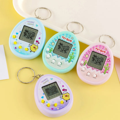Electronic Pet Game Toy Feed Genie Nostalgic Virtual Cyber Digital Game Keychain Toy For Kids, Style: Chick (Blue) - Electronic Pets by buy2fix | Online Shopping UK | buy2fix