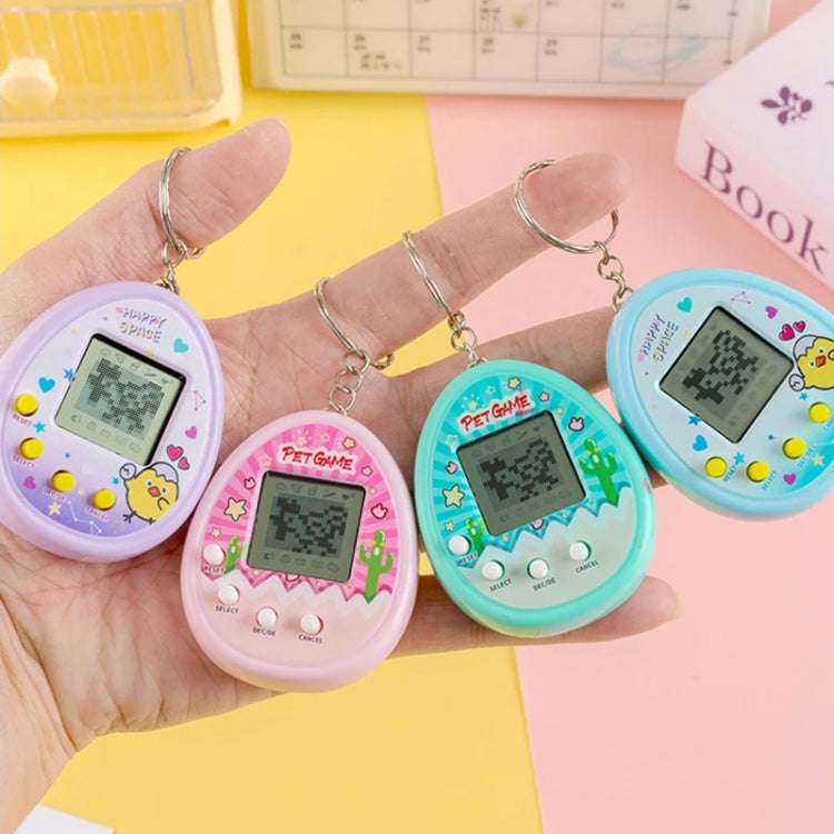 Electronic Pet Game Toy Feed Genie Nostalgic Virtual Cyber Digital Game Keychain Toy For Kids, Style: Cactus (Pink) - Electronic Pets by buy2fix | Online Shopping UK | buy2fix