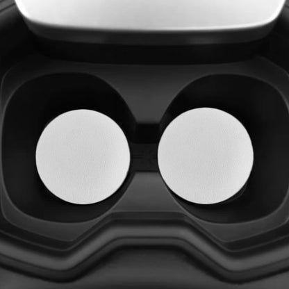 6.8cm 4pcs PU Leather Car Coaster Car Decorative Water Absorption Cup Sink Mat(White) by buy2fix