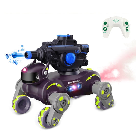 Eight Wheel Stunt Robot Dog Smart Gesture Sensor RC Kids Toy Car With Lights Music Spray Car, Style: Tank Green Single RC - RC Cars by buy2fix | Online Shopping UK | buy2fix