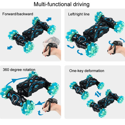 2.4G Spray RC Car Gesture Sensor Music Lights Twist Stunt Drift Car Double Side Driving Buggy Toy, Color: Handle+Watch RC Green - RC Cars by buy2fix | Online Shopping UK | buy2fix