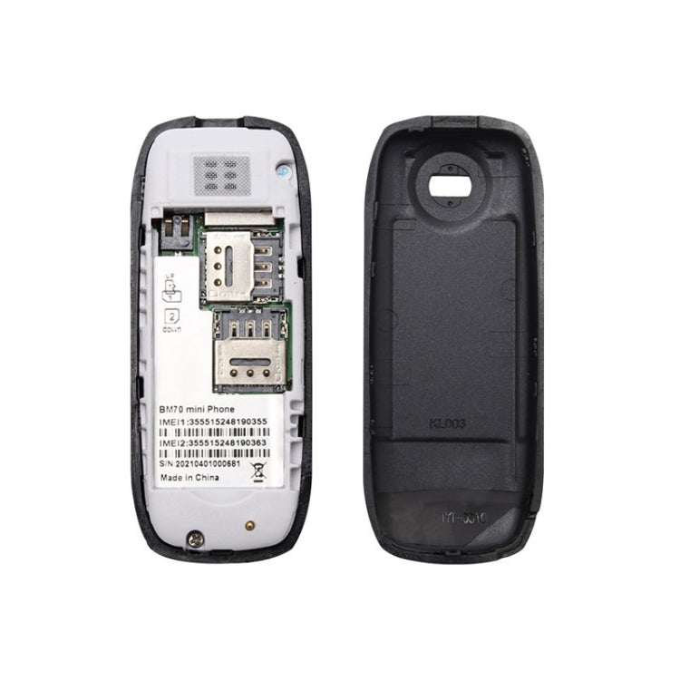 BM70 Mini Mobile Dual SIM Personalised Bluetooth Earphone Dialer(Black) - Bluetooth Earphone by buy2fix | Online Shopping UK | buy2fix