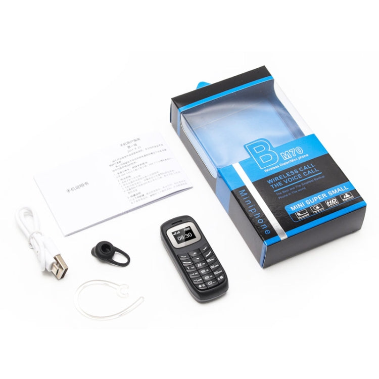 BM70 Mini Mobile Dual SIM Personalised Bluetooth Earphone Dialer(Black) - Bluetooth Earphone by buy2fix | Online Shopping UK | buy2fix