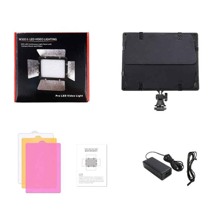 WS-300II Video Fill Light Dual Color Temperature LED Beauty Shooting Light, Spec: Single Lamp+US Plug Adapter -  by buy2fix | Online Shopping UK | buy2fix