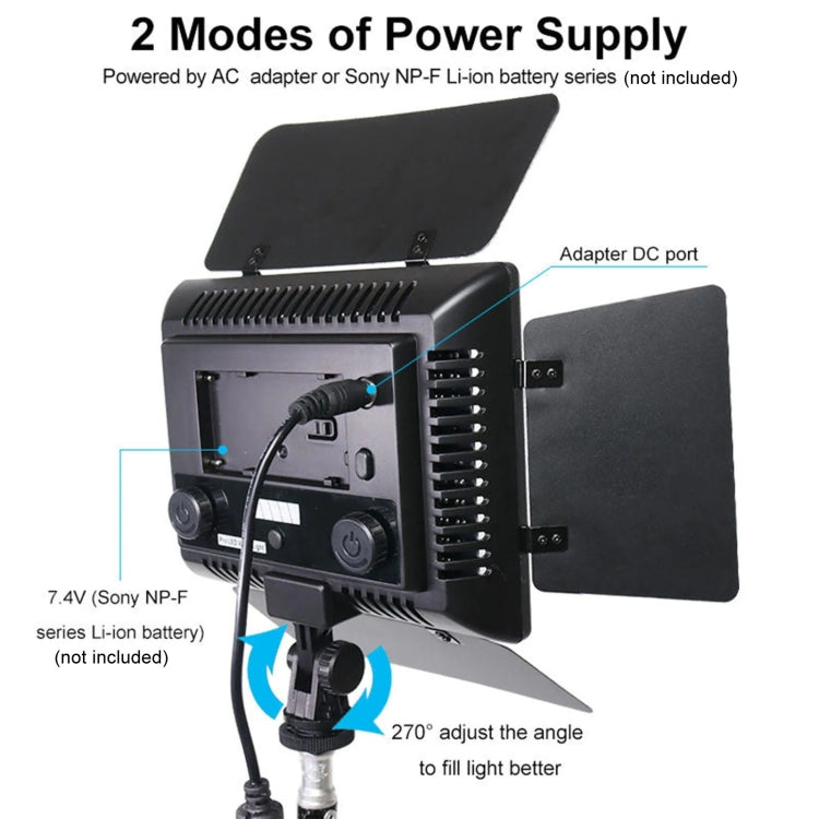 WS-300II Video Fill Light Dual Color Temperature LED Beauty Shooting Light, Spec: Single Lamp+EU Plug Adapter -  by buy2fix | Online Shopping UK | buy2fix