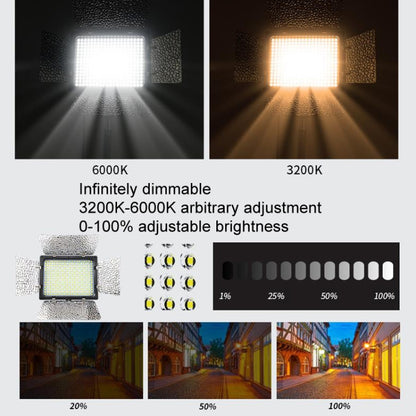 WS-300II Video Fill Light Dual Color Temperature LED Beauty Shooting Light, Spec: Single Lamp+EU Plug Adapter -  by buy2fix | Online Shopping UK | buy2fix