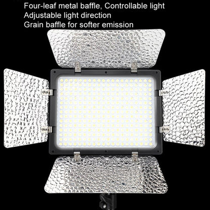 WS-300II Video Fill Light Dual Color Temperature LED Beauty Shooting Light, Spec: Single Lamp+US Plug Adapter -  by buy2fix | Online Shopping UK | buy2fix