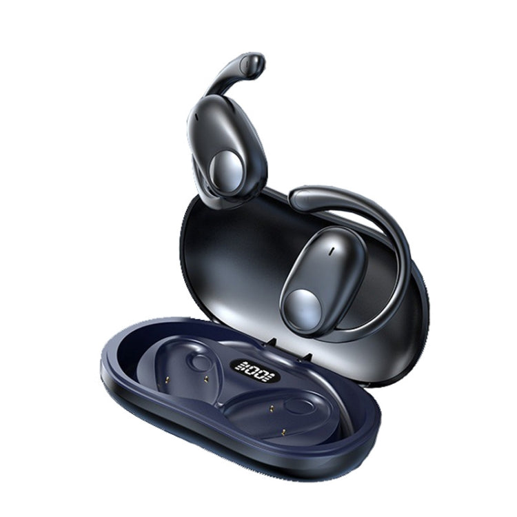 Wireless Hanging Ear Bluetooth Earphone Bone Conduction No In-Ear Open Sports Earphones(Black) - Bluetooth Earphone by buy2fix | Online Shopping UK | buy2fix