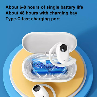 Wireless Hanging Ear Bluetooth Earphone Bone Conduction No In-Ear Open Sports Earphones(White) - Bluetooth Earphone by buy2fix | Online Shopping UK | buy2fix
