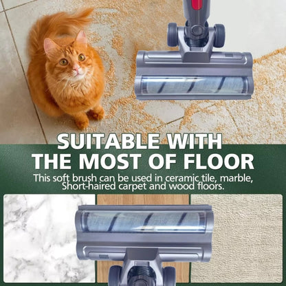 For Dyson V6 Vacuum Cleaner Lightweight Version Soft Velvet Floor Brush Head by buy2fix