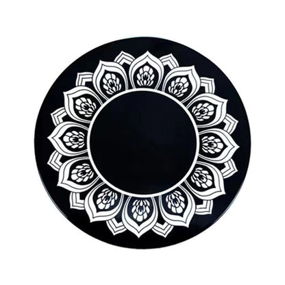 Vehicle Round Strong Sticky Non-slip PU Mat, Diameter: 12cm Lotus by buy2fix