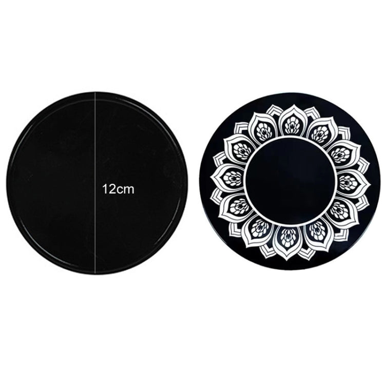 Vehicle Round Strong Sticky Non-slip PU Mat, Diameter: 12cm Lotus by buy2fix