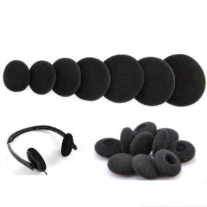 10pcs Sponge Ear Pads For Headphones Replacement Cushions 50mm - Earmuff & Pad by buy2fix | Online Shopping UK | buy2fix
