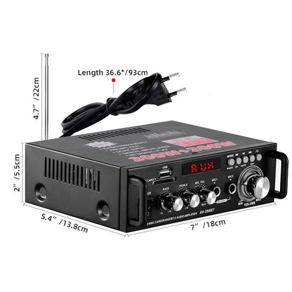 AV-298BT 300W+300W Hi-Fi Stereo Amplifier Bluetooth Home Audio Karaoke Digital Amplifier AU Plug by buy2fix