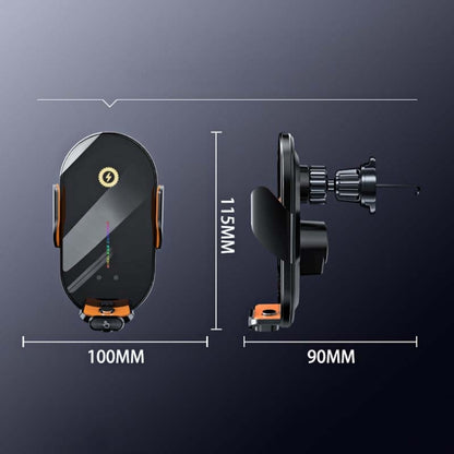 C3 Car Infrared Sensor Auto Opening And Closing Wireless Charging Cell Phone Holder(Black) by buy2fix