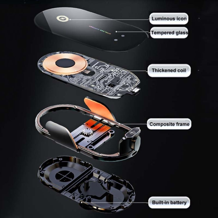 C3 Car Infrared Sensor Auto Opening And Closing Wireless Charging Cell Phone Holder(Black) by buy2fix