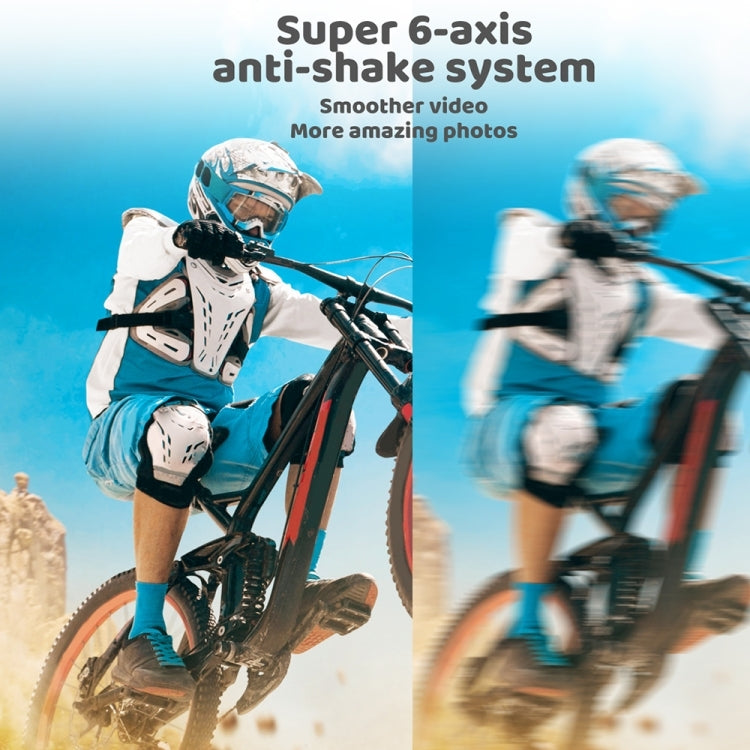 5K/30FPS WIFI HD Anti-Shake Remote Touch Dual-Screen IP68 Waterproof Sports Camera(Microphone Version) - Sports Camera by buy2fix | Online Shopping UK | buy2fix