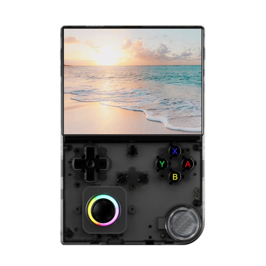 ANBERNIC RG40XXV Vertical HD Screen Joystick Game Console With Ambient Light Portable Retro Handheld Console, Size: 64GB+128GB(Black)