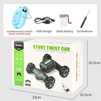 Children RC Car Toy Lights Electric Gesture Sensor Remote Control Twisting Stunt Car, Color: Orange Dual RC(1:12) - RC Cars by buy2fix | Online Shopping UK | buy2fix
