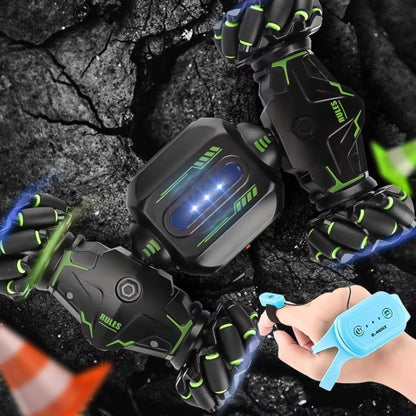 Children RC Car Toy Lights Electric Gesture Sensor Remote Control Twisting Stunt Car, Color: Orange Single RC(1:12) - RC Cars by buy2fix | Online Shopping UK | buy2fix