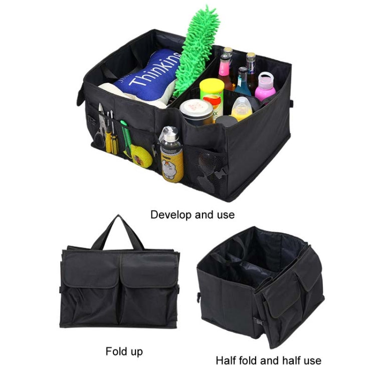 Car Trunk Portable Foldable Organizing And Storing Box(Black) by buy2fix