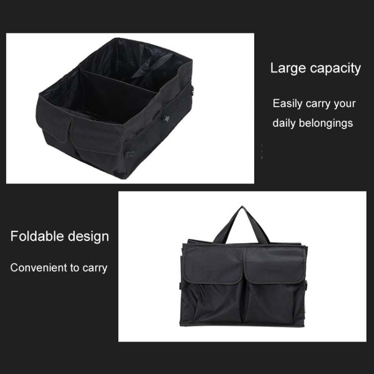 Car Trunk Portable Foldable Organizing And Storing Box(Black) by buy2fix