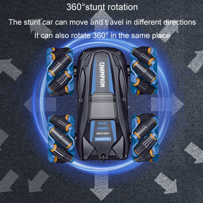 2.4G Stunt RC Car Drift Car Double-sided Racing Tumble Buggy Toy, Style: Dual RC Blue - RC Cars by buy2fix | Online Shopping UK | buy2fix