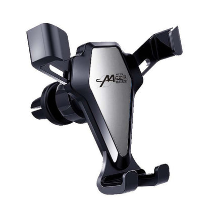 Car Snap-On Air Vent Gravity Cell Phone Navigation Mirror Holder(Silver) by buy2fix