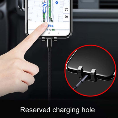 Car Snap-On Air Vent Gravity Cell Phone Navigation Mirror Holder(Black) by buy2fix