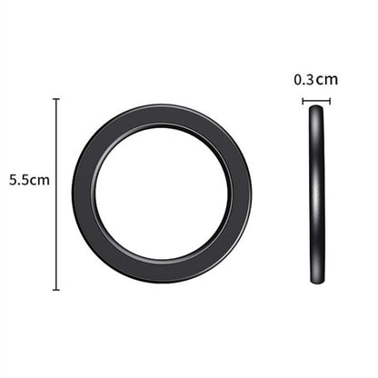 Magnetic Wall Mount Zinc Alloy Car Phone Holder Mobile Phone Magnetic Ring(Black) - Shower & Wall Mounts by buy2fix | Online Shopping UK | buy2fix