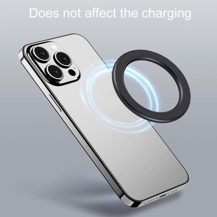 Magnetic Wall Mount Zinc Alloy Car Phone Holder Mobile Phone Magnetic Ring(Black) - Shower & Wall Mounts by buy2fix | Online Shopping UK | buy2fix