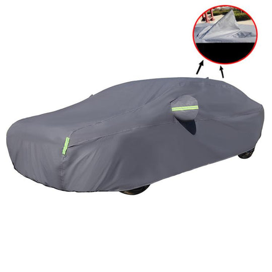 SUV Car EVA Plus Velvet Thickened Heat Insulation Sunshade With Shark Fin, Size: M 4. 65x1. 85x1.6