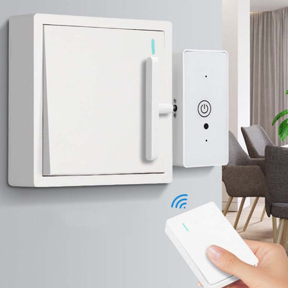 HanPai Heightened Intelligent Remote Control Home Use No Wiring Lazy Lights Off Tool(RF Model White) - Smart Switch by buy2fix | Online Shopping UK | buy2fix