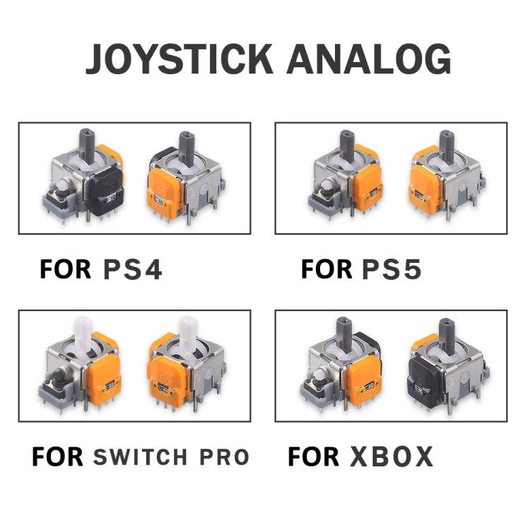 For PS4 High-precision Adjustable Hall Electromagnetic Joystick by buy2fix