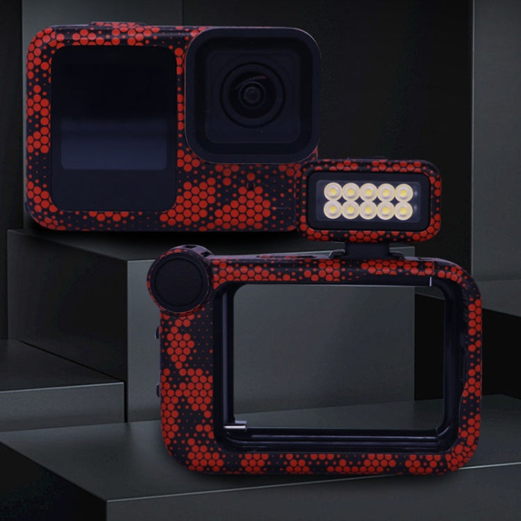 For GOPro HERO13 Black Camera Stickers Body Protective Film, Style: 17 Snake Scale Red - Stickers by buy2fix | Online Shopping UK | buy2fix