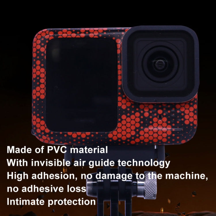 For GOPro HERO13 Black Camera Stickers Body Protective Film, Style: 13 Snake Scale Black - Stickers by buy2fix | Online Shopping UK | buy2fix