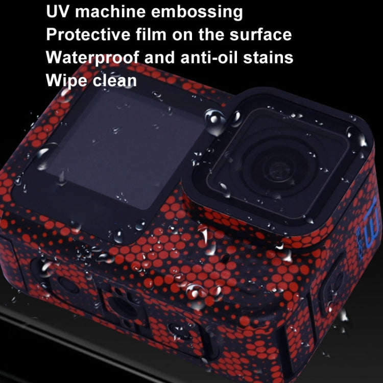 For GOPro HERO13 Black Camera Stickers Body Protective Film, Style: 17 Snake Scale Red - Stickers by buy2fix | Online Shopping UK | buy2fix