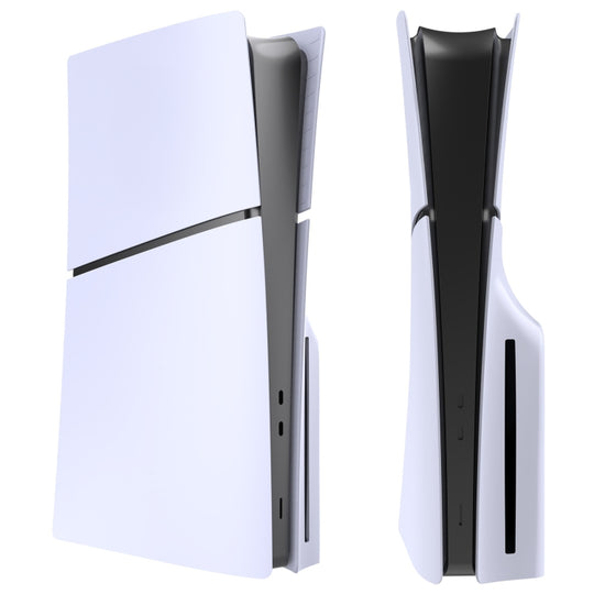 For PS5 Slim Replacement Faceplate Shell Detachable Protective Case, Model: Disc Edition White