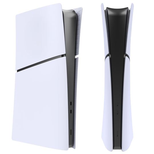 For PS5 Slim Replacement Faceplate Shell Detachable Protective Case, Model: Digital Edition White
