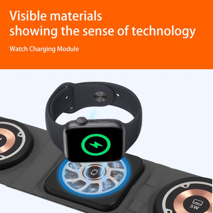 3-In-1 Magsafe Folding Wireless Charger Portable Wireless Fast Charging(White) - Wireless Charger by buy2fix | Online Shopping UK | buy2fix