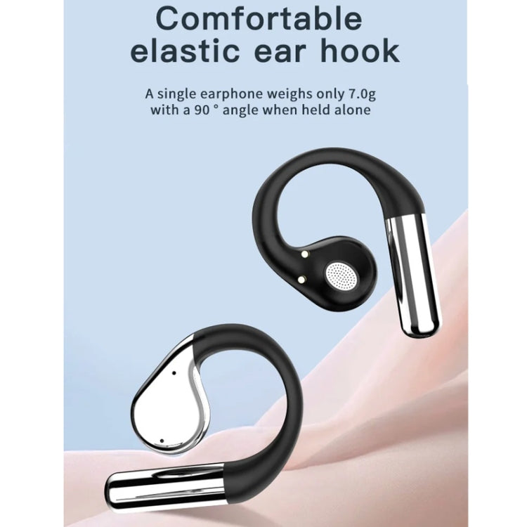 Wireless Bluetooth Earbuds with Ear Hooks OWS Open-Ear Noise-Canceling Headset(Black) - Bluetooth Earphone by buy2fix | Online Shopping UK | buy2fix