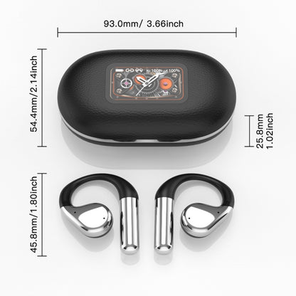 Wireless Bluetooth Earbuds with Ear Hooks OWS Open-Ear Noise-Canceling Headset(Black) - Bluetooth Earphone by buy2fix | Online Shopping UK | buy2fix