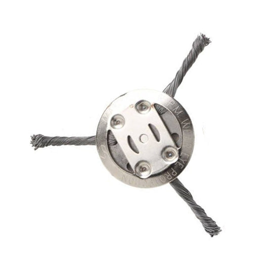Steel Wire Weeding Wheel Twisted Wire Weeding Disc Mower Blade Accessories, Spec: 3-heads