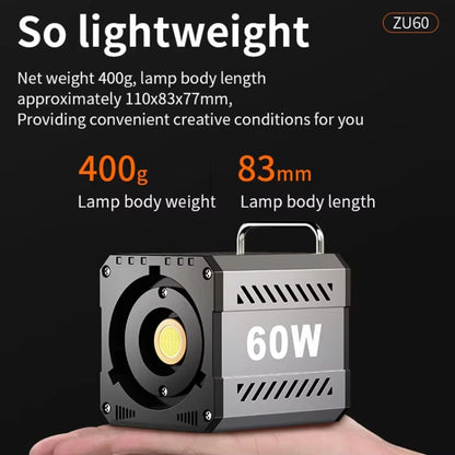 Desiontal ZU-60 60W Hand-Held Camera Light High Power Fill Light, EU Plug, Spec: Standard -  by Desiontal | Online Shopping UK | buy2fix