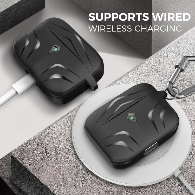 For Airpods Pro 2 AhaStyle PT140 Diamond Edge TPU Split Drop Protection Case, Color: Green - For AirPods Pro 2 by AhaStyle | Online Shopping UK | buy2fix