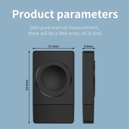 S02 For Apple Watch Series USB Magnetic Watch Wireless Charger With Card Reader Function(White) - Charger / Holder by buy2fix | Online Shopping UK | buy2fix