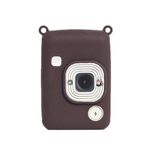 For FUJIFILM instax Mini Liplay Wear-resistant Anti-fall Silicone Soft Case(Dark Brown) - Protective Case by buy2fix | Online Shopping UK | buy2fix