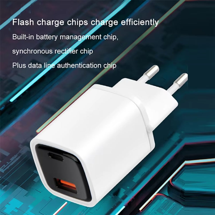 CYKE K02 30W PD+QC3.0 Mobile Phone Digital Display Fast Charger, Plug: US(Black) - USB Charger by CYKE | Online Shopping UK | buy2fix