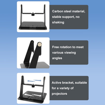 Punch-free Desktop Metal Adjustable Projector Stand(Black) - Accessories & Parts by buy2fix | Online Shopping UK | buy2fix
